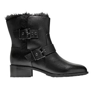 NWOT Women’s Cole Haan Black Newburg Neela Faux Fur Booties – Sz 9.5B